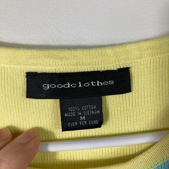 Womens Goodclothes Cotton Pastel Colorblock Knit Top Vest Sleeveless M - Picture 6 of 6